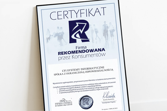 firma rekomendowana przez konsumemtów