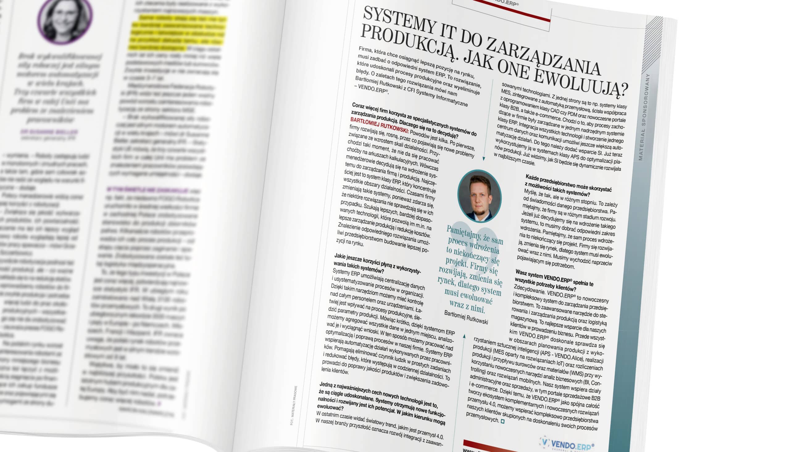 systemy it do zarządzania produkcją